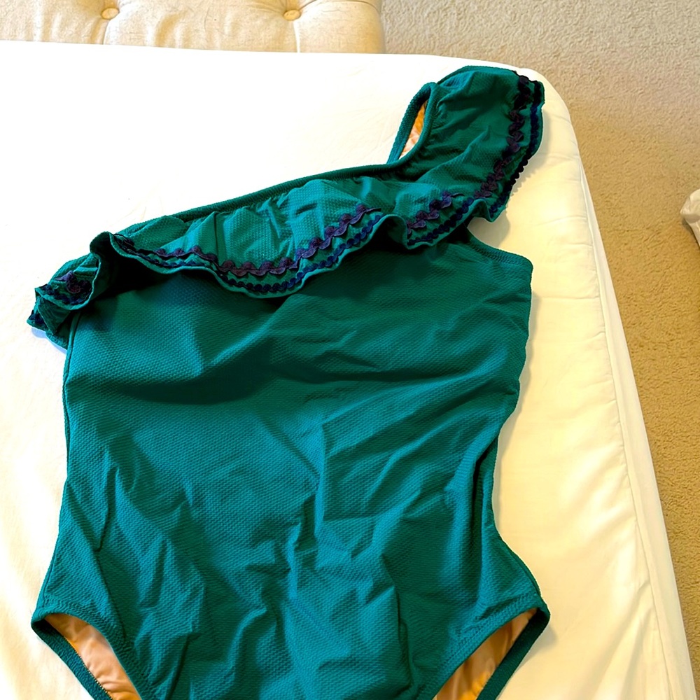 Jcrew swimsuit with gorgeous detailing and fabric